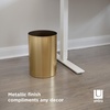 image:imageUmbra Metalla 475Gallon18L Trash Can Matte Brass LookBrass