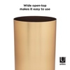 image:imageUmbra Metalla 475Gallon18L Trash Can Matte Brass LookBrass