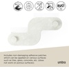 image:imageUmbra Nami Shower Caddy Adhesive No Drill Bathroom Set of 2 Ocean Black  Waterproof construction integrated drainage rustfree holds 6 lbsOcean Sand