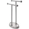 image:imageUmbra Palm Double Hand Towel Tree Brushed Nickel 2 Towels Holder and Accessories Stand for Bathroom Vanities  Slim Modern Durable Bars With Base Serves as a Jewelry Tray for Rings 425 Length x 105 Height x 375 Width Model021019410Modern