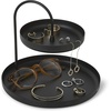 image:imageUmbra Poise Large Double Attractive Storage You Can Leave Out TwoTiered Jewelry Tray BlackBlack