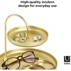 image:imageUmbra Poise Large Double Attractive Storage You Can Leave Out TwoTiered Jewelry Tray BlackBrass