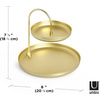 image:imageUmbra Poise Large Double Attractive Storage You Can Leave Out TwoTiered Jewelry Tray BlackBrass