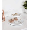 image:imageUmbra Poise Large Double Attractive Storage You Can Leave Out TwoTiered Jewelry Tray BlackWhite