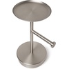 image:imageUmbra Portaloo Toilet Paper Stand Freestanding with Storage WhiteNickel  Steel construction builtin tray holds three rolls compact design easy to move fits corners bathroom organizerWhiteNickel