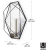 image:imageUmbra Prisma Modern Geometric Shaped Oval Mirror Wall Decor for Bedroom Bathroom Living Dining Room 225 Length x 17 Height x 375 Width CopperBlack