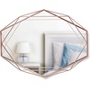image:imageUmbra Prisma Modern Geometric Shaped Oval Mirror Wall Decor for Bedroom Bathroom Living Dining Room 225 Length x 17 Height x 375 Width CopperCopper