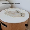 image:imageUmbra Prisma Tray Geometric Plated Jewelry Storage Matte BrassBrass