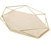 image:imageUmbra Prisma Tray Geometric Plated Jewelry Storage Matte BrassBrass