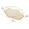 image:imageUmbra Prisma Tray Geometric Plated Jewelry Storage Matte BrassBrass