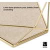 image:imageUmbra Prisma Tray Geometric Plated Jewelry Storage Matte BrassBrass