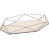 image:imageUmbra Prisma Tray Geometric Plated Jewelry Storage Matte BrassNickel