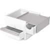image:imageUmbra Stowit Jewelry Box  Modern Keepsake Storage Organizer with Hidden Compartment Drawers for Ring Bracelet Watch Necklace Earrings and AccessoriesWhiteNickel
