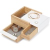 image:imageUmbra Stowit Jewelry Box  Modern Keepsake Storage Organizer with Hidden Compartment Drawers for Ring Bracelet Watch Necklace Earrings and AccessoriesWhiteNatural
