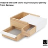 image:imageUmbra Stowit Jewelry Box  Modern Keepsake Storage Organizer with Hidden Compartment Drawers for Ring Bracelet Watch Necklace Earrings and AccessoriesWhiteNatural