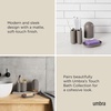image:imageUmbra Touch Soap Dish Plastic Soap Holder with Drainage WhiteGrey