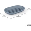 image:imageUmbra Touch Soap Dish Plastic Soap Holder with Drainage WhiteSlate Blue