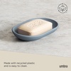 image:imageUmbra Touch Soap Dish Plastic Soap Holder with Drainage WhiteSlate Blue
