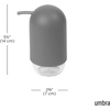 image:imageUmbra Touch Soap Dispenser Pump 13 oz 384 ml Capacity for Liquid Soap or Hand Sanitizer Easy to Refill GreyGray