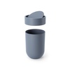 image:imageUmbra Touch Trash Can with Lid Bathroom Garbage Can 16 Gallon Black  Matte finish compact design fits office or kitchen easy wipe clean recycled plasticSlate Blue