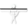 image:imageUmbra Buddy Adhesive Squeegee Shower Glass and Mirror Cleaner White  Streakfree flexible blade mounts on tile or drywall easy clean silicone antirust plastic