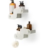 image:imageUmbra Nami Shower Caddy Adhesive No Drill Bathroom Set of 2 Ocean Black  Waterproof construction integrated drainage rustfree holds 6 lbsOcean Sand