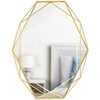 image:imageUmbra Prisma Modern Geometric Shaped Oval Mirror Wall Decor for Bedroom Bathroom Living Dining Room 225 Length x 17 Height x 375 Width CopperBrass