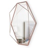 image:imageUmbra Prisma Modern Geometric Shaped Oval Mirror Wall Decor for Bedroom Bathroom Living Dining Room 225 Length x 17 Height x 375 Width CopperCopper