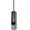 image:imageUmbra Touch Toilet Brush with Holder Weighted Base White  Slim profile bathroom storage easy to clean matte plastic finishGray