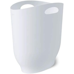 image:imageUmbra Harlo Bathroom Trash Can 24 Gallon Wastebasket White  Slim profile narrow spaces spacesaving design easy placementWhite