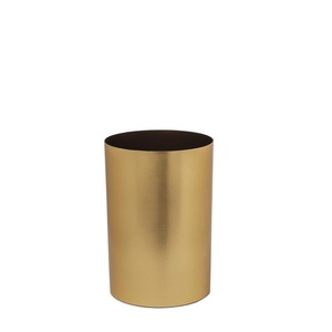image:imageUmbra Metalla 475Gallon18L Trash Can Matte Brass LookBrass