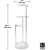 image:imageUmbra 299471491 Tesora 3Tier Jewelry Stand Earring Holder Accessory Organizer and Display WhiteNickelWhiteNickel