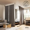 image:imageUmbra Anywhere Expandable Curtain Rod and Room Divider Matte Black  Floortoceiling tension mounting no drilling no permanent installationNickel