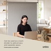 image:imageUmbra Anywhere Expandable Curtain Rod and Room Divider Matte Black  Floortoceiling tension mounting no drilling no permanent installationNickel