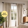 image:imageUmbra Aria Curtain Rod NoDrill Steel 42 to 120 Inches Black