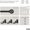 image:imageUmbra Aria Curtain Rod NoDrill Steel 42 to 120 Inches Black