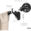 image:imageUmbra Aria Curtain Rod NoDrill Steel 42 to 120 Inches Black