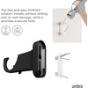 image:imageUmbra Aria Curtain Rod NoDrill Steel 42 to 120 Inches Black
