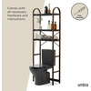 image:imageUmbra Bellwood WallMount Book Shelf Display Case with Three Shelves WhiteNaturalBlackWalnut