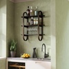 image:imageUmbra Bellwood WallMount Book Shelf Display Case with Three Shelves WhiteNaturalBlackWalnut