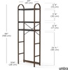 image:imageUmbra Bellwood WallMount Book Shelf Display Case with Three Shelves WhiteNaturalBlackWalnut