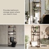 image:imageUmbra Bellwood WallMount Book Shelf Display Case with Three Shelves WhiteNaturalBlackWalnut