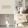 image:imageUmbra Bellwood WallMount Book Shelf Display Case with Three Shelves WhiteNaturalWhiteNatural
