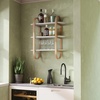 image:imageUmbra Bellwood WallMount Book Shelf Display Case with Three Shelves WhiteNaturalWhiteNatural