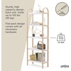 image:imageUmbra Bellwood WallMount Book Shelf Display Case with Three Shelves WhiteNaturalWhiteNatural