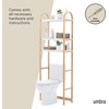 image:imageUmbra Bellwood WallMount Book Shelf Display Case with Three Shelves WhiteNaturalWhiteNatural