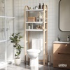 image:imageUmbra Bellwood WallMount Book Shelf Display Case with Three Shelves WhiteNaturalWhiteNatural