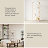 image:imageUmbra Bellwood WallMount Book Shelf Display Case with Three Shelves WhiteNaturalWhiteNatural