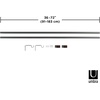 image:imageUmbra Blok Modern 1 Adjustable Curtain Rod Includes 2 Matching Finials Brackets amp Hardware 36 to 72 GunmetalGunmetal