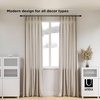 image:imageUmbra Blok Modern 1 Adjustable Curtain Rod Includes 2 Matching Finials Brackets amp Hardware 36 to 72 GunmetalGunmetal